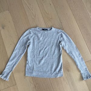 Mango Ruffle Sleeve Sweater